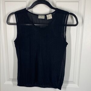 Vintage LL Bean silk tank shell size small